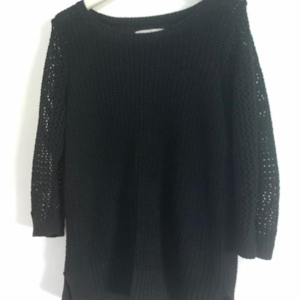 LOFT black knit sweater